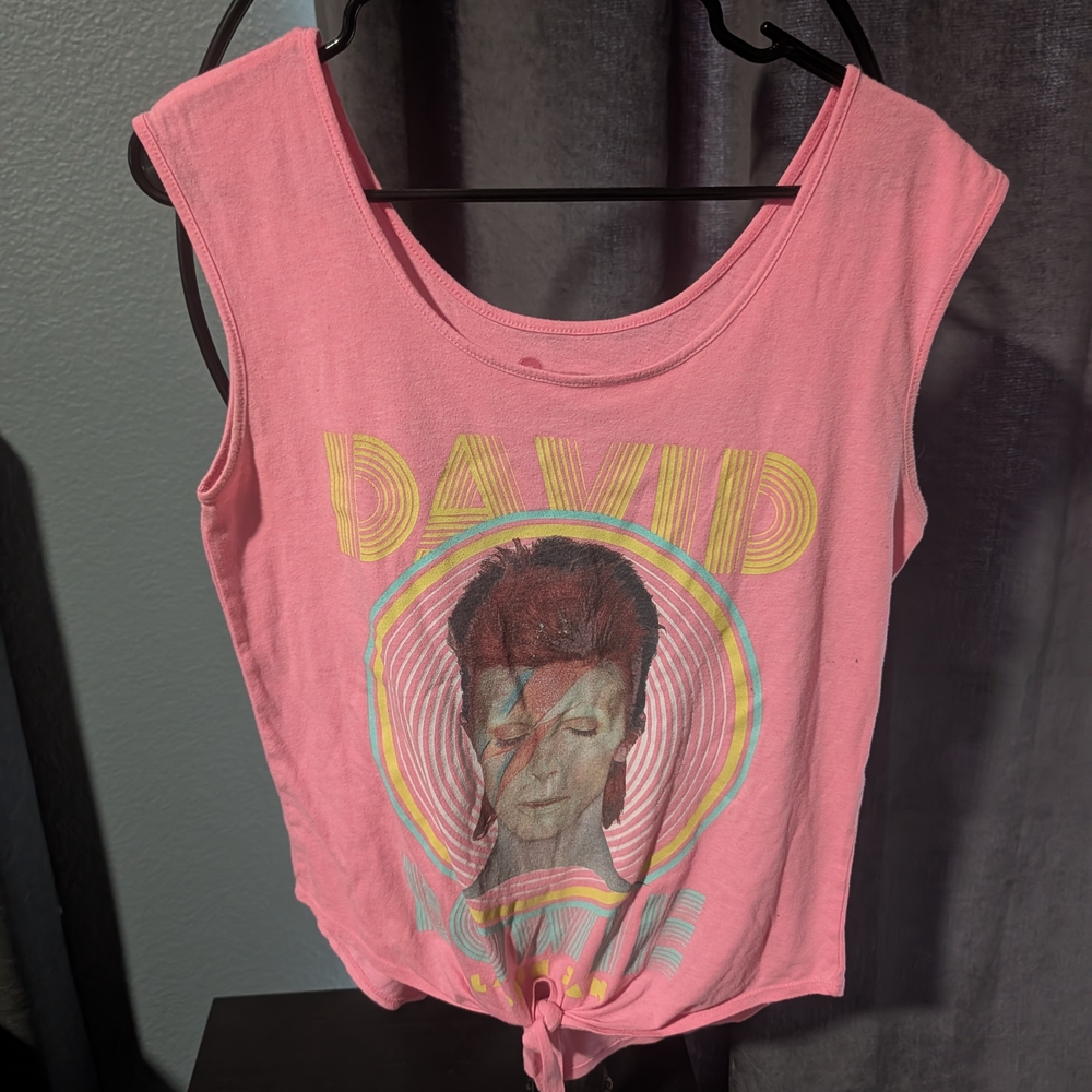 Pink Graphic Tank Top with David Y